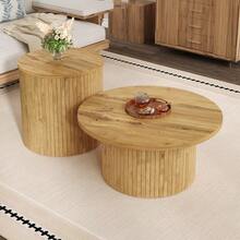 Coffee Tables - Natural + MDF-1 - View 8