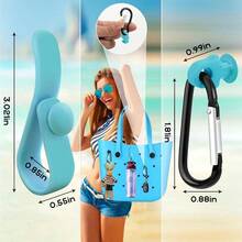 6Pcs Key Holder, Insert Hooks Accessories Beach Bag, Carabiner Keychain Charm All Size Bogg Bags - màu xanh lá - Xem 2