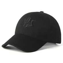 2025 New Letter Embroidery Baseball Cap, Fashionable & Versatile For Men & Women, Outdoor Casual Sun Protection Snapback - Black - View 4