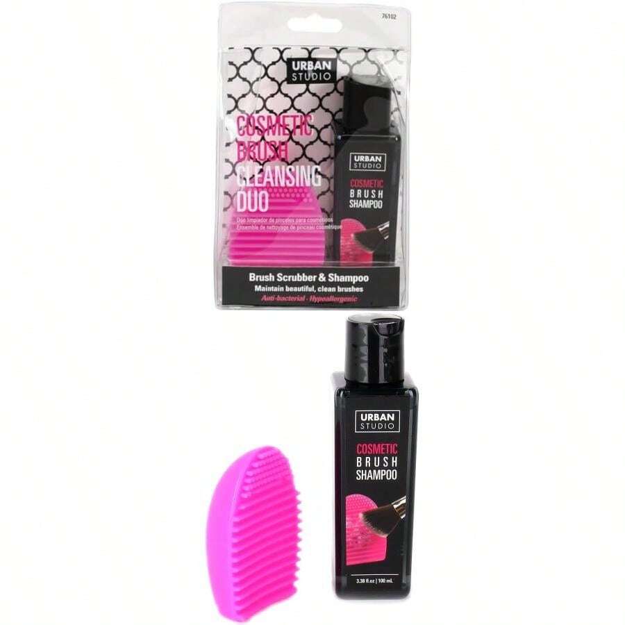 Cala Urban Studio de maquillaje, cleancnig Duo Brush Scrubber & Champú(default) - Multicolor - Ver 1
