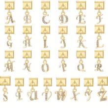 A-Z 26 English Letter Charm Modular Bracelet Accessories - Stainless Steel Jewelry Pendant, Suitable For Men And Women, DIY Jewelry Making Creative Accessories, Wear Daily Or For Occasions, Gold Letter Pendant Modules To Create Your Own Unique Name Or Message, Multi-Functional Jewelry Handmade Components For Bracelets, Anklets, Watch Bands, Jewelry Making Supplies - 26 Letters In Gold - View 3