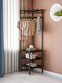 This Multi-Functional Portable Three-Layer/Two-Layer Hat Storage Rack, Equipped With Wheels And Hooks, Is A Coat Rack That Can Save Space And Is Convenient For Storing Holiday Gifts - Multicolor - View 13