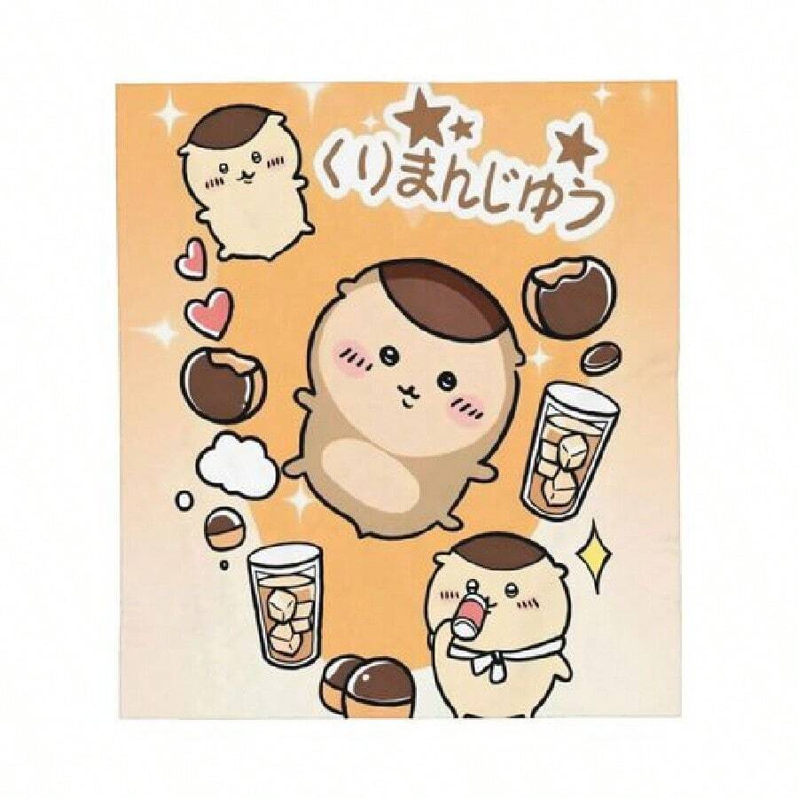 Kawaii C- Usagi Hachiware Blankets Japanese Anime Fuzzy Vintage Warm Throw Blanket For Chair Covering Sofa Summer,10Kawaii Stitch - Lilo And Stitch Knitted Blanket Fleece Cute Cartoon Super Soft Throw Blanket For Outdoor Travel Bed RugKawaii T-TotoroS Classic Movie Throw Blanket Downy Throwing Sofa Quilt Soft Plaid With Print Plead Cover Sofas Blankets Catnap4Kawaii T-TotoroS Classic Movie Throw Blanket Fluffy Soft Blankets On Downy Sofa Knee Custom Microfiber Anime Luxury FleeceKawaii T-Totoros Cartoon Art Carpet Rug For Bedroom Living Room Sofa Home Doormat Decor,Large Play Non-Slip Floor Mat - trắng - Xem 1