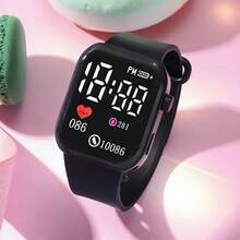 1pc Women's Fashionable & Cute LED Electronic Watch With Date & Time Display, Suitable For Daily Life And Christmas/Holiday Gift - Multicolor - View 11