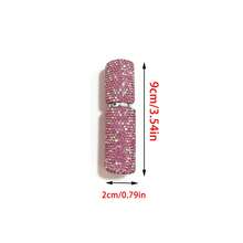 Sticlă de parfum reîncărcabilă de 10 ml pentru călătorie, sticlă cu pulverizator etanșă, sticlă de apă pentru machiaj (decorație din cristal + pulverizator rotativ) - Multicolor - Vizualizare 9