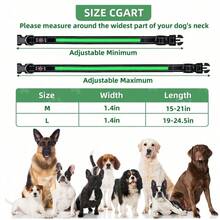 1 pièce Collier lumineux pour chien étanche rechargeable par USB - Collier de confortable et doux en maille ajustable, convient pour les promenades de nuit. Collier de chien LED en maille de nylon doux et ajustable, adapté aux petits, moyens et grands chiens. Design durable et à la mode, améliore la visibilité nocturne - Multicolore - Voir 5