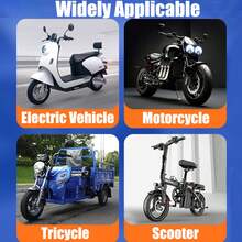 1 Par de luces intermitentes LED para motocicleta de forma triangular, 12V, universales, luz indicadora de 10 mm, luces de marcha en rojo y amarillo - luz roja y amarilla - Ver 2