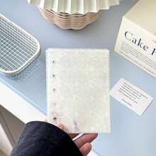 M5 Multi-Color Macaron Loose Leaf Shell And Inner Pages, Loose Leaf Storage Book, Replaceable Inner Pages, Suitable For Office Storage, Photo/Postcard Storage, School Supplies - Clear - View 14