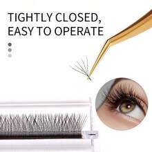 1/7Pcs Professional Eyelash Extension Tweezers Set Decor Anti-Static Dolphin Peacock Butterfly Lash Extension Precision Straight Curved Tweezers Cosmetic Makeup Tools - Gold - View 6