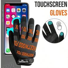 Guantes de trabajo de jardinera a prueba de espinas de jardn, flexibles y resistentes, de cuero, para mecnicos, trabajo, hombres y mujeres - 2X Grande + Anaranjado metálico - Ver 3