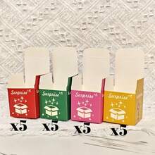 20pcs/Set Mark Gift Box Packaging Box, Red, Green, Yellow, And Pink, Perfect For Packaging Gifts, Prizes, And Creative Gift Boxes - Multicolor - View 11
