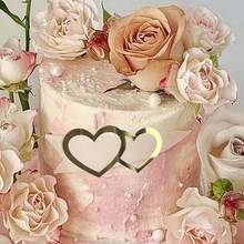 5-20 Heart-Shaped Cake Decorations - Elegant Golden Brown Hearts, Suitable For Weddings, Birthdays, Valentine's Day, Anniversaries, Party Cupcakes, Cakes - No Need For Electricity, Easy To Use - Perfect For Sweet Party Decorations, Celebration Embellishments, Decorative Highlights, High-Quality Edible Decorative Toppings, Preferred For Christmas, New Year, Valentine's Day, Party Event Planning