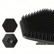 1pc Men's Silicone Facial Cleansing Brush Set, Gentle Exfoliating Massage Pad, Face Cleaning Brush - Removes Dead Skin And Dry Skin - Multicolor - View 6