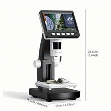 INSKAM 1080P High Definition Digital Microscope - 1000x Magnification, 8 LED Lights, Compatible With Laptops - Dual Power Supply (Battery/USB), Rechargeable Lithium-Polymer Battery, ≤36V - Multicolor - View 12