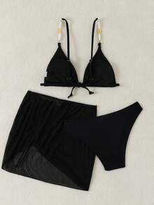 NB VEST Children's Beach Set – Overlay Model 2025 J3627 - 黑色 - 查看 2