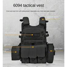 1 pezzo Gilet da allenamento multifunzionale per esterni - Sistema Molle, regolabile, adatto per giochi CS, escursionismo e pesca, materiale in poliestere durevole, adatto per tutte le stagioni. Gilet da allenamento multifunzionale leggero da uomo, gilet tattico per esterni CS, gilet da campeggio per esterni. - Multicolore - Visualizzare 10