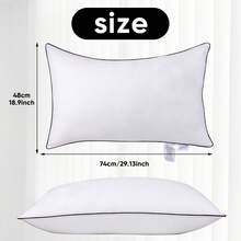 UFIST 5-Star Hotel Quality Pillow Hypoallergenic Polyester | Machine Washable, Non-Collapse | Deep Sleep Neck Support - White - View 3