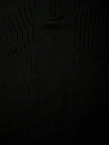 男士新款纯色宽松通勤风针织长袖半拉链开衫毛衣，春/秋/冬款 - 黑色 - 查看 6