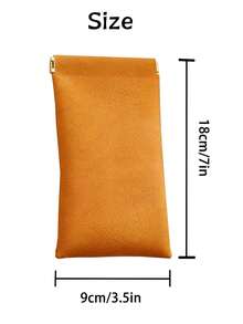 Customized Automatic Snap Closure Glasses Case, Soft Leather Eyeglass Pouch, Cosmetic Bag, Gift For Friends, Customized Christmas Gift, Customized Gift