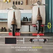 Motorcycle Lift, 500 Kg Load Capacity, Motorcycle Lifting Platform, Adjustable Height From 100 To 370 Mm