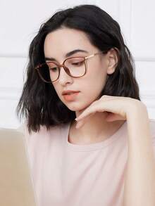 Unisex Anti-Blue Light Glasses, Computer Blue Light Blocking Glasses, Unisex Half-Frame Transparent Lens Glasses, Unisex Anti-Blue Light Safety Glasses, Protective Glasses, Computer Gaming Glasses - Multicolor - View 6