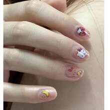 1 Set/1 Sheet Cat Nail Stickers Japanese Cartoon Girl Heart Ins Anime Ins Wind CCD Mobile Phone Decoration Adhesive Back, Cute And Beautiful, Gift For Friends, Create Surprise, Beautiful And Affordable, New Year's Gift, Valentine's Day Gift, Easter Gift(Stochastic Style)