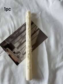 1支/盒，全新手工压花蜡烛，长杆蜡烛（23.5厘米/9.25英寸），香氛蜡烛，手工大豆蜡，香氛装饰，适用于家居装饰、卧室装饰、房间装饰、家居蜡烛装饰、情人节礼物、婚礼装饰、收藏礼物、毕业礼物、节日装饰、蜡烛、房间装饰、婚礼装饰、婚礼、伴娘礼物、生日蜡烛、家居装饰、复古装饰、礼物、香氛蜡烛 - 彩色 - 查看 14