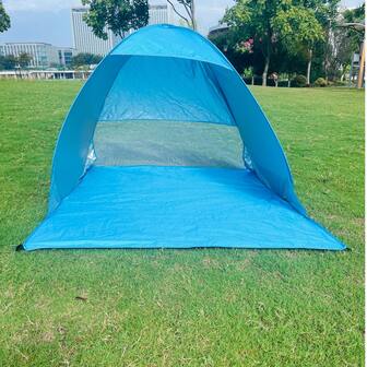 1 st. utomhus strandcamping fiske UV-skydd automatiskt solskydd, lätt och bärbart strandtak, bärväska ingår, perfekt present för semester och utomhusäventyr, lämplig för camping och fiske