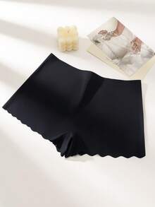 6 pièces Culottes simples à imprimé léopard ondulé mode sans couture pour femmes, sous-vêtements confortables, extensibles et respirants, doux pour la peau