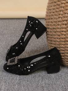 黑珠片中空(水鑽)