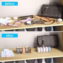 Organizador de cinturón 5 Compartimentos para armarios y cajones - color transparente - Ver 3