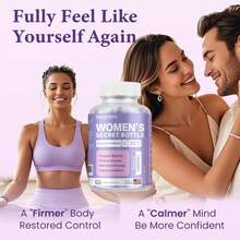 Wo.Men'S Secret Bottle- 60 Tablets - Healthcare | Kacip Fatimah 1000MG |Plus With Manjakan & Slippery Elm & Fenugreek - 一瓶 - 查看 2