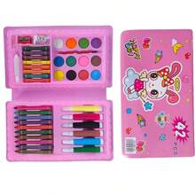 208 piezas/Set Combo de herramientas de pintura para estudiantes, incluye pinceles y bolígrafos de acuarela, lavables (patrones, accesorios y colores surtidos al azar, sin papel de dibujo incluido), set de pintura para principiantes, regalo de Navidad, vuelta al colegio, graduación, suministros de campus, recuerdo de fiesta en casa - Multicolor - Ver 21