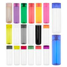 PromoClick Paquete de 10 Cilindros de Plástico con Tapa Enroscable y Cuerpo de Color - Naranja - Ver 3