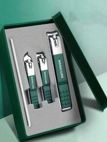 6件套优质便携式不锈钢指甲钳套装，刀刃锋利，切割精准，结构坚固，适用于修剪手指甲和脚趾甲。包含直型和弯型指甲钳，美甲工具，有4件套和6件套可选。 - 彩色 - 查看 13