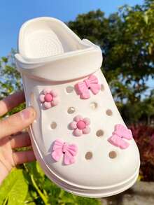 10 chiếc nơ hoa hồng dễ thương trang trí giày dép, sandal trắng - Phụ kiện giày dép cá nhân hóa vui nhộn, đa năng, món quà hoàn hảo cho các ngày lễ, tiệc tùng và những dịp đặc biệt. - Hồng - Xem 7