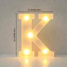 1pc 16cm LED Letter Light, Illuminated Alphabet & Number Night Light, Suitable For Home, Bar, Wedding, Proposal, Birthday Party Decor, Living Room, Bedroom [No Battery Included] - Letter Lights - View 42
