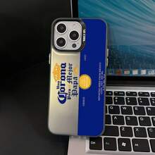 Funda de Teléfono Temática de Cerveza C-Corona Extra, Diseñada para Varios Modelos de  Incluyendo 17, 16E, 16, 15, 14, 13, 12, 11 Mini, Pro, Max, Air, X, XR, XSMAX, 8 y 7 Plus, Características de Superficie Mate para Protección contra Caídas. - Mezcla de colores - Ver 7
