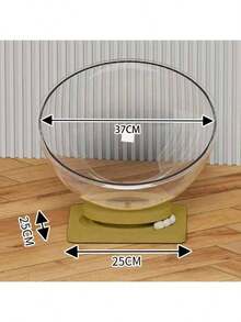 通用四季通用太空舱猫窝，带旋转平台，宠物玩具，半封闭式亚克力冰巢