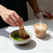 Japanese Style Matcha Tea Tools Set, Includes Genuine Bamboo Matcha Whisk, Tea Brush, Tea Spoon, 2-In-1 Coffee & Tea Grinder, Tea Ceremony Accessories - Multicolor - View 3