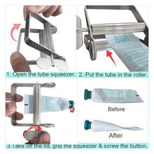 1pc Aluminum Alloy Toothpaste/Paint Tube Squeezer, Salon Hair Color Dispenser, Tool For Artists And Painters