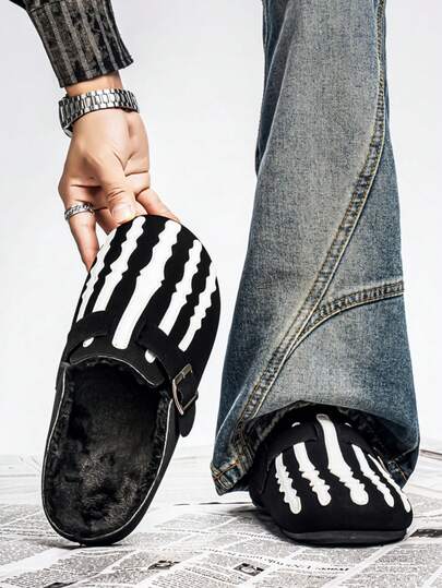 2025 New Men's Summer Breathable Mule Sandals, Soft Corkwood Slip-On Closed Toe Casual Beach House Slippers