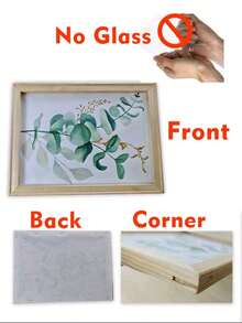 1pc Contemporary Wooden Photo Frame, 30*40cm/11.8*15.7in, 40*60cm/15.7*23.6in, 50*70cm/19.7*27.5in, Thickened Tenon, Lightweight, Wall-Mounted, Rectangular, Single Photo Frame, Suitable For Home Wall Art Decoration A Set Of Canvas, Wooden Frame, Pine Wood, Wooden Picture Frame, DIY Oil Painting Cloth, Wall Art Painting, Diamond Painting, Thickened Wooden Frame Strips, Meticulous Silk Frame Practice, Wooden Inner Frame - Log - View 4