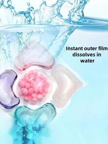 100 capsule de detergent de rufe 5 în 1, capsule concentrate de detergent de rufe 5 în 1, perle de detergent multifuncționale, potrivite pentru apartamente și case. Perle de detergent de rufe parfumate - Curăță delicat grăsimea și petele, parfum de lungă durată.