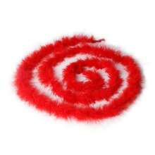 1条200厘米蓬松仿羽毛围巾，适用于DIY手工、服装、帽子配饰、圣诞树装饰、婚礼礼物、花束包装、音乐会和家居装饰、舞蹈婚礼、舞台表演、嘉年华服装和配饰、派对用品，是理想的礼物之选，也是情人节服装的理想选择。 - 彩色 - 查看 11