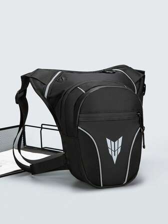 Motorcykelbenskyddsväska, Vattentät lårväska för utomhusbruk, Benväska för män, Midjeväska för män, Lårväska för utomhusbruk för dam, Axelrem för motorcykelåkning, Med benrem, Avtagbar benrem, Lämplig för vandring, cykling, fiske, resor