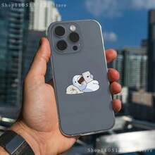 Funda de Teléfono de Tiburón Lindo de Dibujos Animados para 16,15,14,13,12,11 Pro,Max,Plus, Cubierta Suave Transparente - z2 - Ver 2