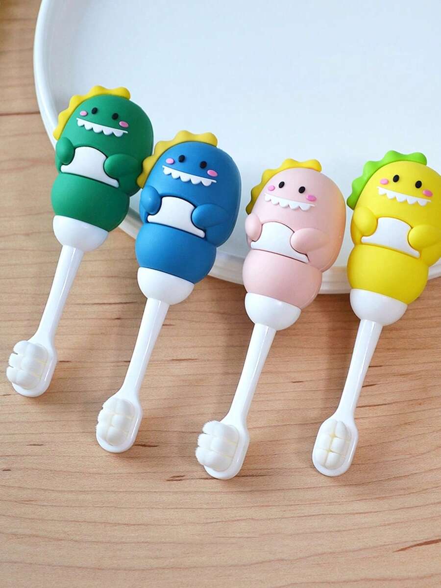 1支婴儿牙刷，软毛训练牙刷，超柔软温和，清洁口腔和舌头，手动牙刷，适合1-3岁儿童