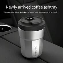 Car Ashtray & Cup Holder, Available In Multiple Colors - Car Ashtray - View 6
