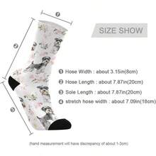 - Calcetines de Schnauzer en miniatura para perros, color blanco, para correr, ligeros, absorbentes, color negro, 2 pares - inicial - Ver 6